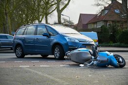 Brommer aangereden op fietspad in Hilversum