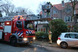Brand op zolder in Bussum