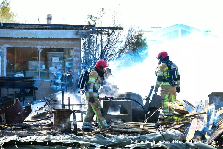 Chalet in brand