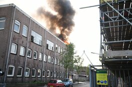 Grote brand in voormalige sigarenfabriek Hilversum