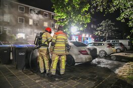 Autobrand in Hilversum, omwonenden alert