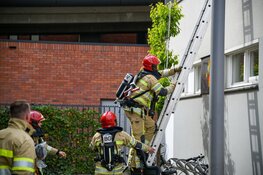 Brand op dakterras woning Hilversum