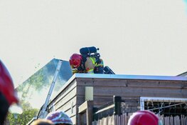 Brand in schuur in Nederhorst den Berg