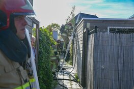 Brand in schuur in Nederhorst den Berg