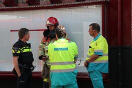 Flinke brand op balkon in Weesp