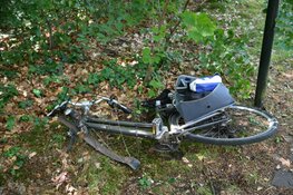 Wiel van fiets breekt opeens af