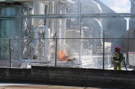 Brand in fabriek BN International Huizen