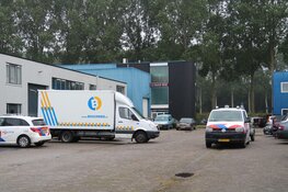 Politie actie op bedrijventerrein in Weesp