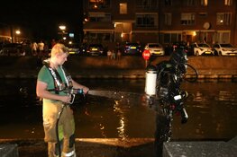 Duikactie door de brandweer na aantreffen bootje
