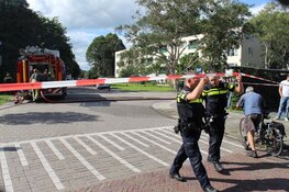 Tuinhuisje in Naarden vat vlam
