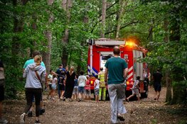 Brandweer snel ter plaatse bij bosbrandje