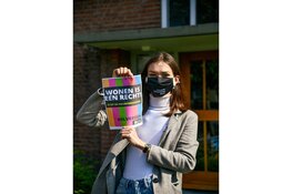 Demonstratie tegen huurverhoging in Hilversum