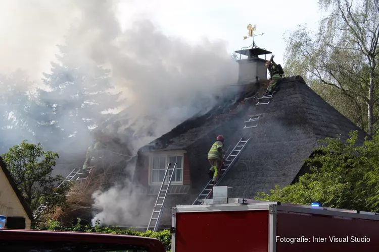 Grote woningbrand in Blaricum